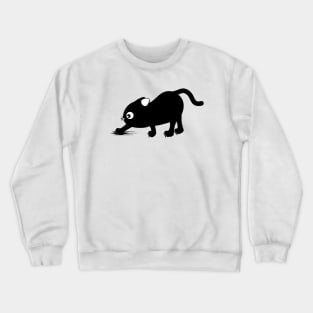 Digging black cat Crewneck Sweatshirt